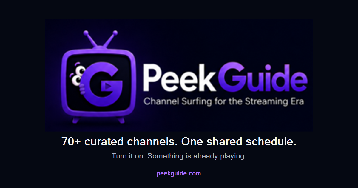 I built a free site that turns YouTube videos into live TV channels. logo